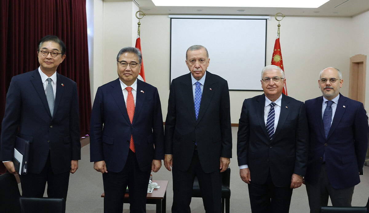 Cumhurbaşkanı Erdoğan, Kore Dışişleri Bakanı Jin ile görüştü