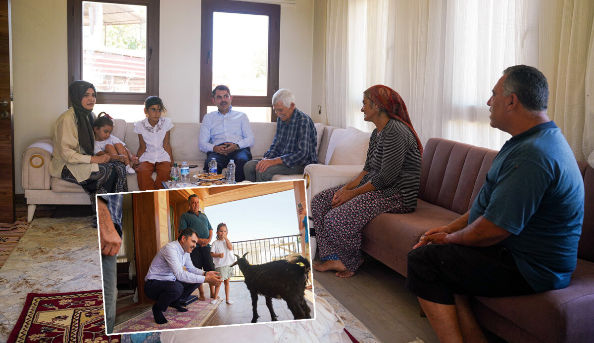 Murat Kurum, yangınzede çifte verdiği sözü unutmadı: Renkli görüntüler ve duygusal diyaloglar dikkat çekti