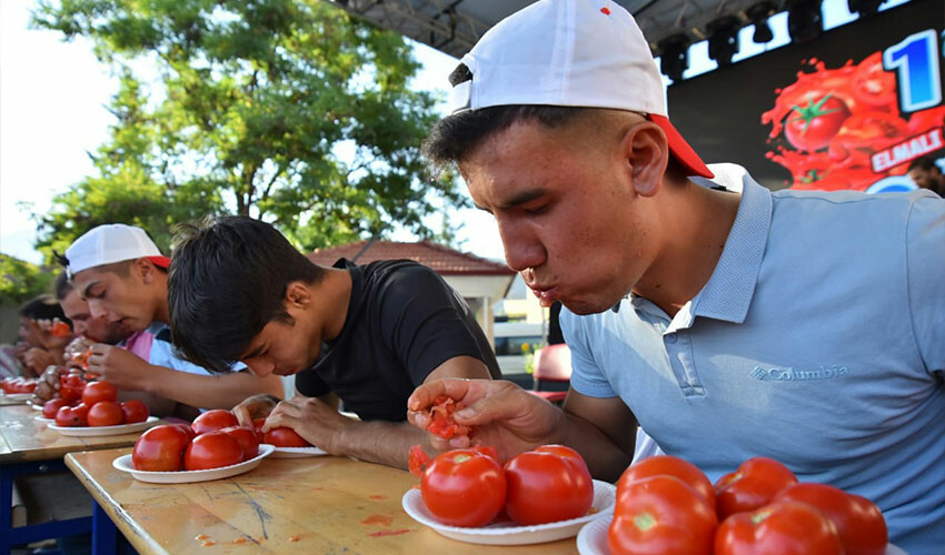 Domates Festivali'ne büyük ilgi: Her yıl düzenlenmesi planlanıyor