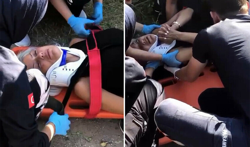 Kazada yaralanan kadın şoka girdi, beklenmedik soru sordu Kazada yaralanan kadın şoka girdi, beklenmedik soru sordu