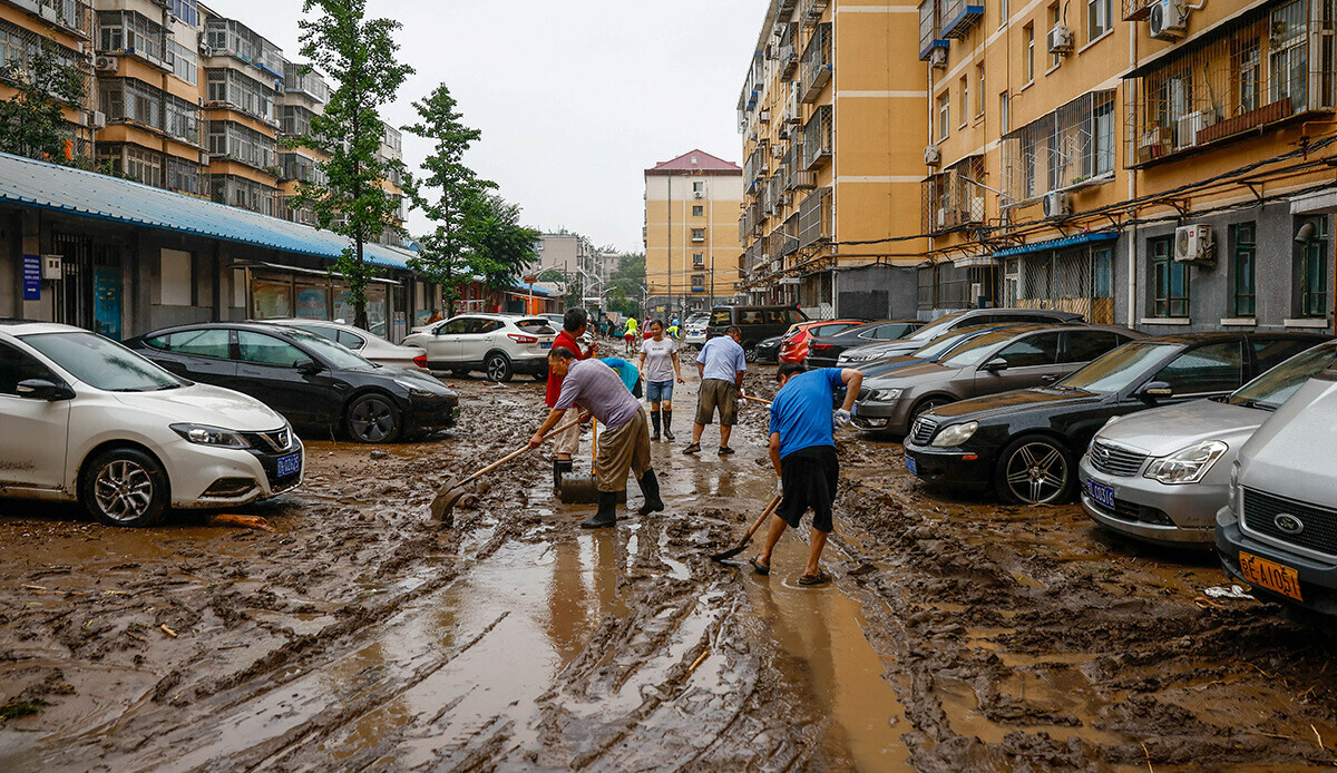 Çin'in başkenti sele teslim: 11 kişi öldü, kayıplar aranıyor Çin'in başkenti sele teslim: 11 kişi öldü, kayıplar aranıyor