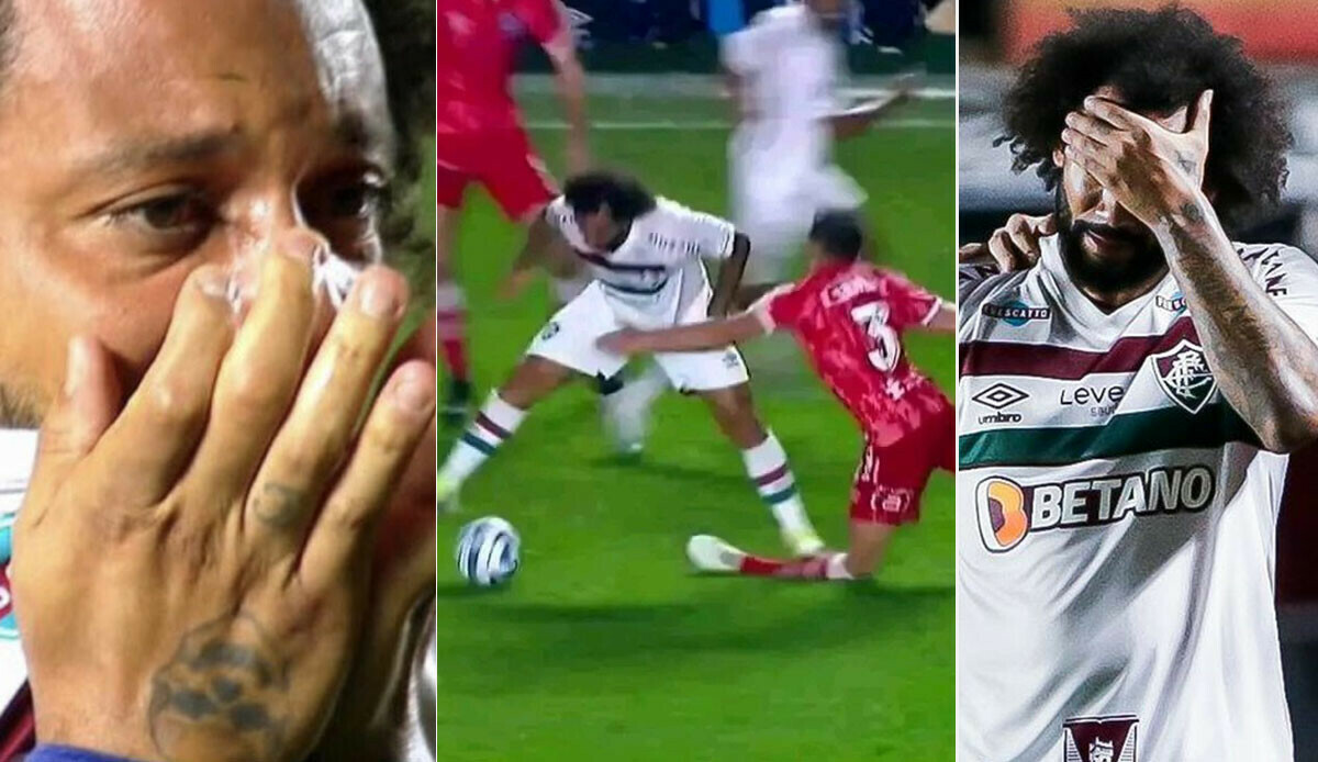 Marcelo çalım atarken rakibin ayağını kırdı! Sahayı ağlayarak terk edip, özür diledi