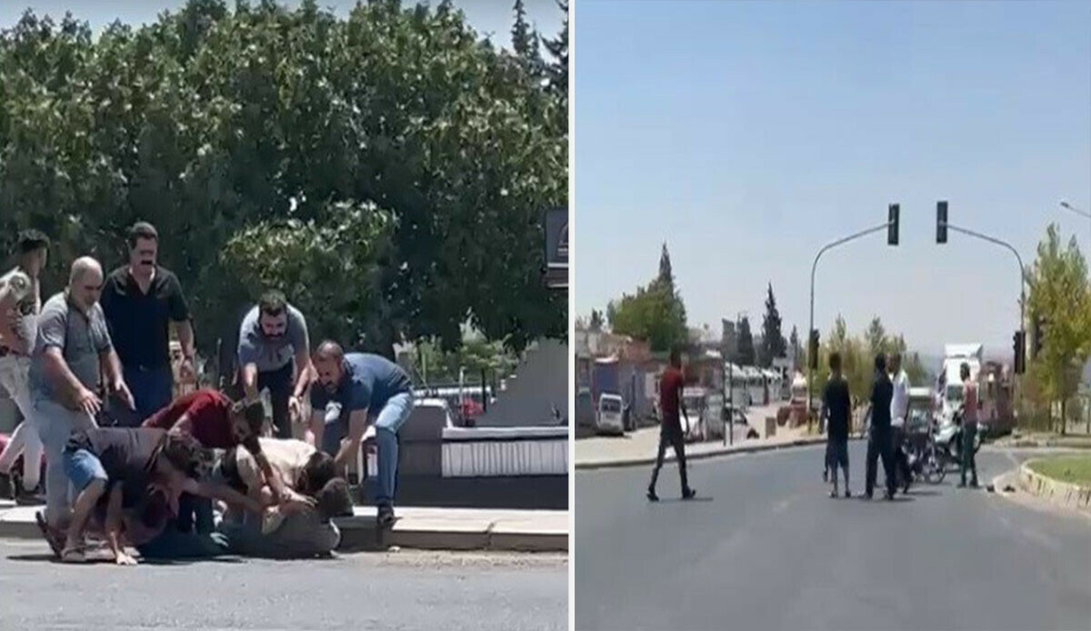 Kaza yaptılar, üstüne tekme tokat kavga ettiler Kaza yaptılar, üstüne tekme tokat kavga ettiler