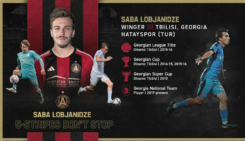 Atlanta United Hatayspor'un Gürcü yıldızı Saba Lobjanidze'yi kadrosuna kattı