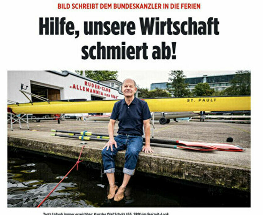 Alman basınından başbakana tepki! ''Tatil hakkın ama ekonomimiz çöküyor''