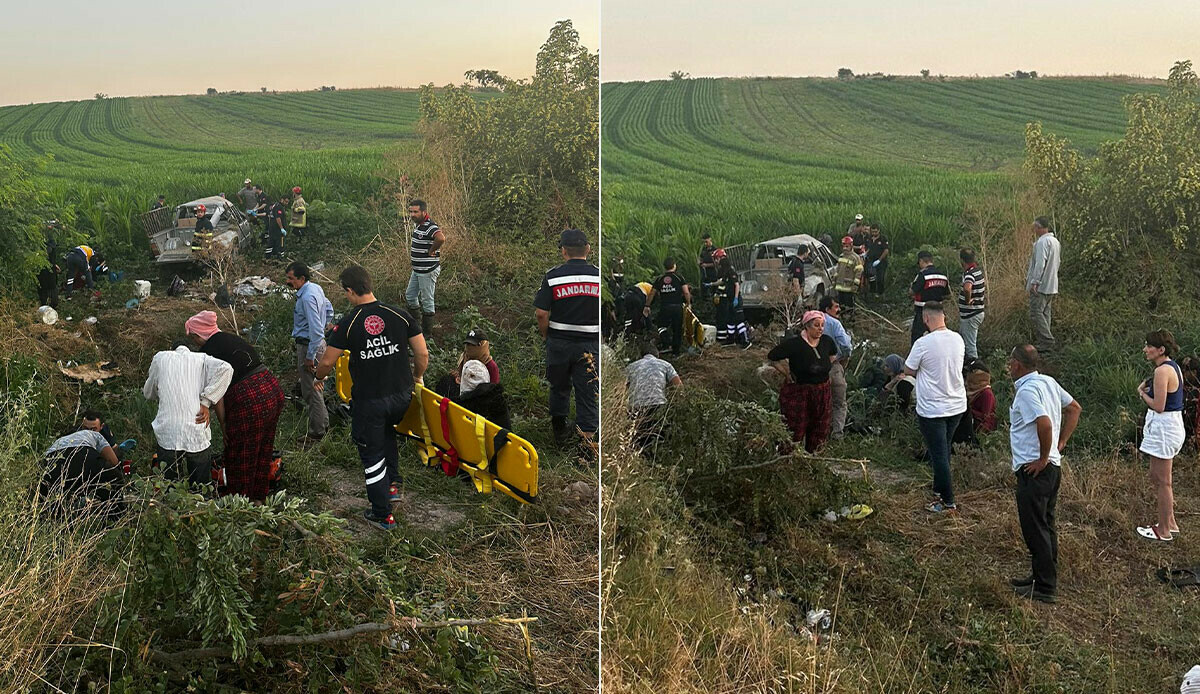 Tarlaya işçi götüren araç kaza yaptı: Çok sayıda ölü ve yaralı var Tarlaya işçi götüren araç kaza yaptı: Çok sayıda ölü ve yaralı var