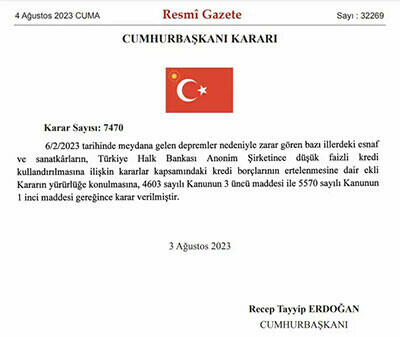 Bakan Şimşek müjdelemişti: Deprem bölgesindeki borçlar 6 ay daha ertelendi