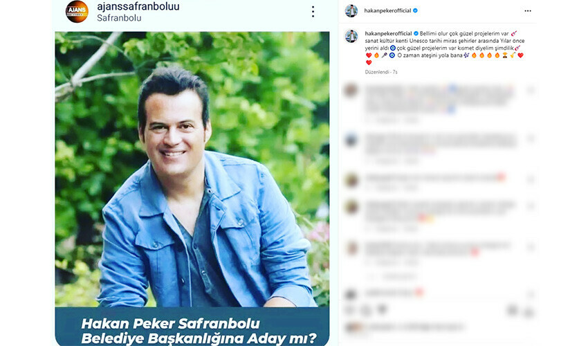 Şarkıcı Hakan Peker belediye başkanlığına oynuyor! İddialar kafaları karıştırdı Şarkıcı Hakan Peker belediye başkanlığına oynuyor! İddialar kafaları karıştırdı