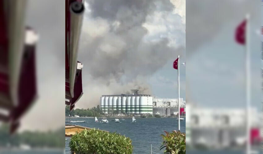 Son dakika: Kocaeli'de Derince limanında TMO'ya ait siloda büyük patlama