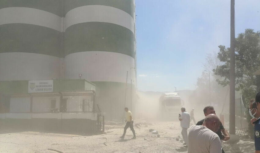 Son dakika: Kocaeli'de Derince limanında TMO'ya ait siloda büyük patlama