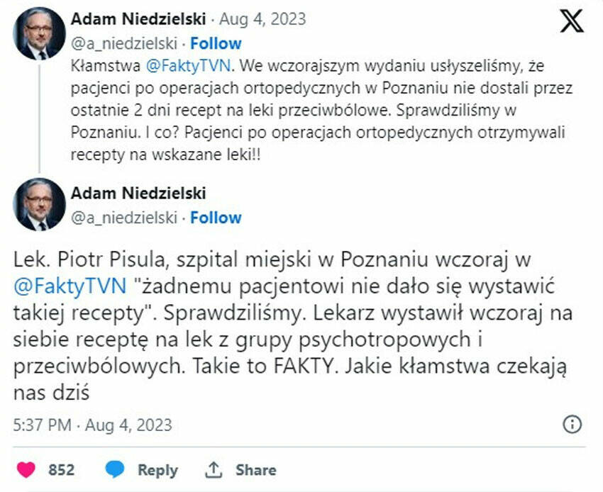 Polonya'da ifşacı Sağlık Bakanı istifa etti!