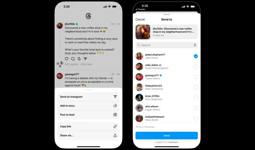 Threads üç yeni özellik birden sundu Threads özellikleri