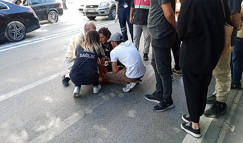 Hatalı u dönüşü kuryeyi az kalsın canından ediyordu Hatalı u dönüşü kuryeyi az kalsın canından ediyordu