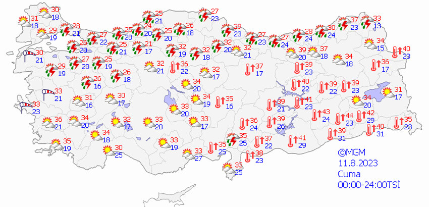 Kuvvetli sağanak kapıda! Meteoroloji il il uyardı: İstanbul, Ankara, Eskişehir... (11 Ağustos 2023 hava durumu)