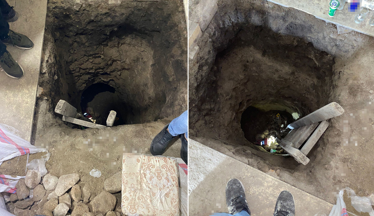 Kaçak kazı yapan 9 kişiye suçüstü! Heykel ve sikkelere el koyuldu Kaçak kazı yapan 9 kişiye suçüstü! Heykel ve sikkelere el koyuldu
