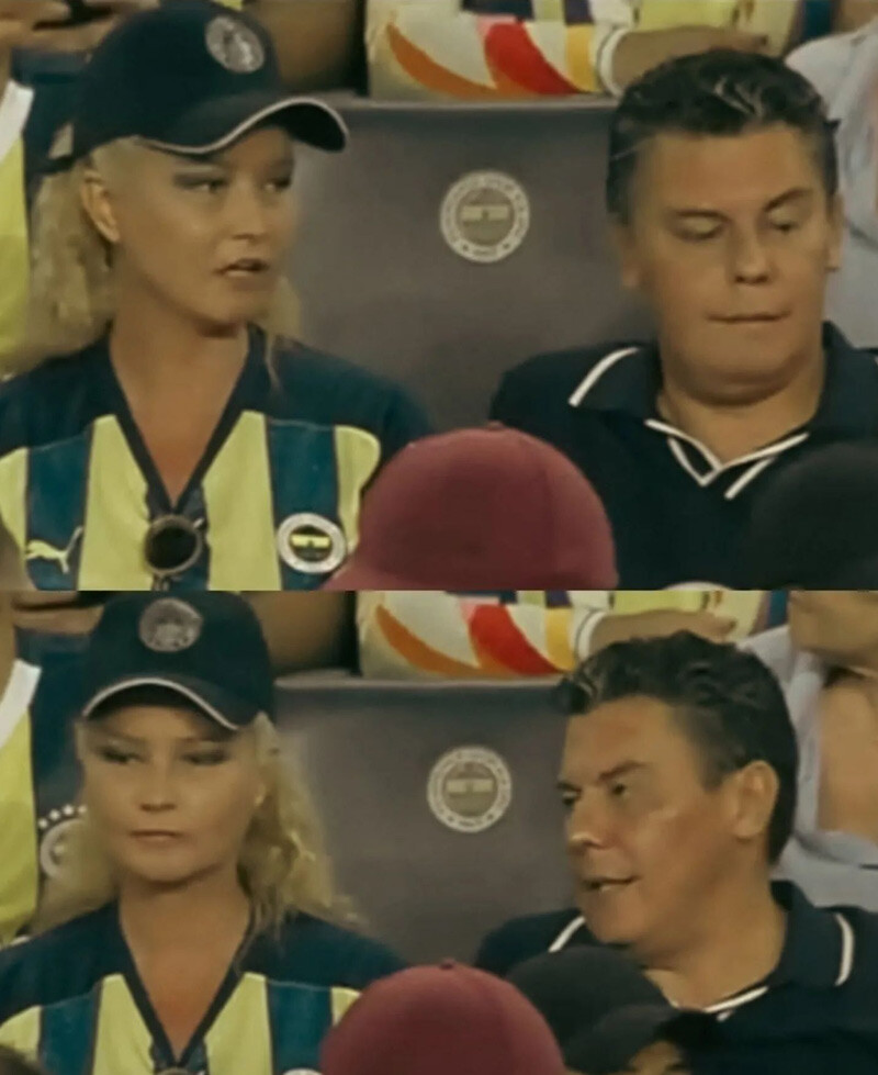 Müge Anlı şapkasını taktı ama gizlenemedi! Eşiyle birlikte Fenerbahçe maçında görüntülendi Müge Anlı şapkasını taktı ama gizlenemedi! Eşiyle birlikte Fenerbahçe maçında görüntülendi