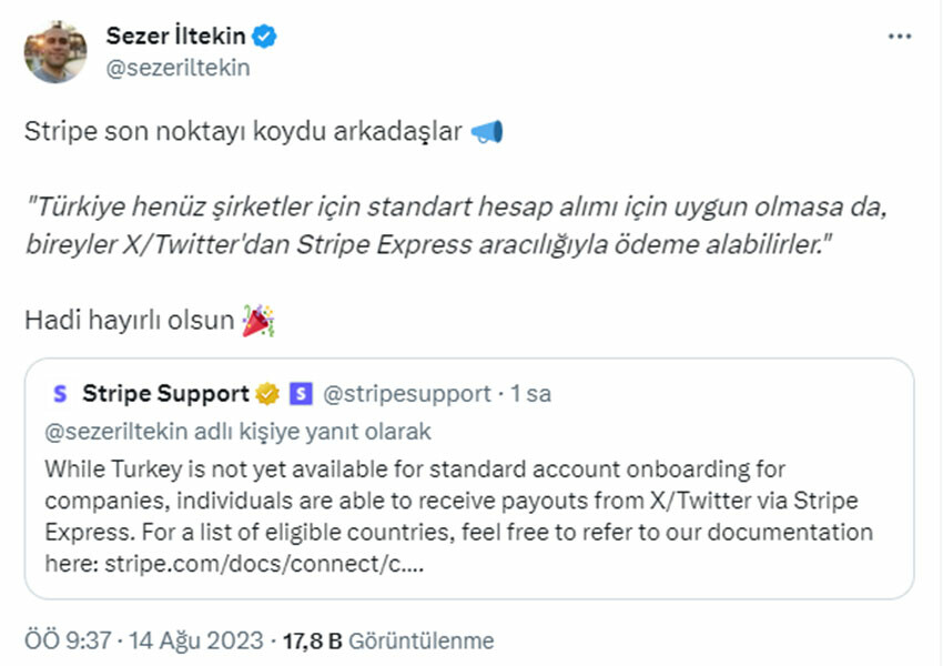 Twitter'dan kazanılan para nasıl bankaya yatırılır