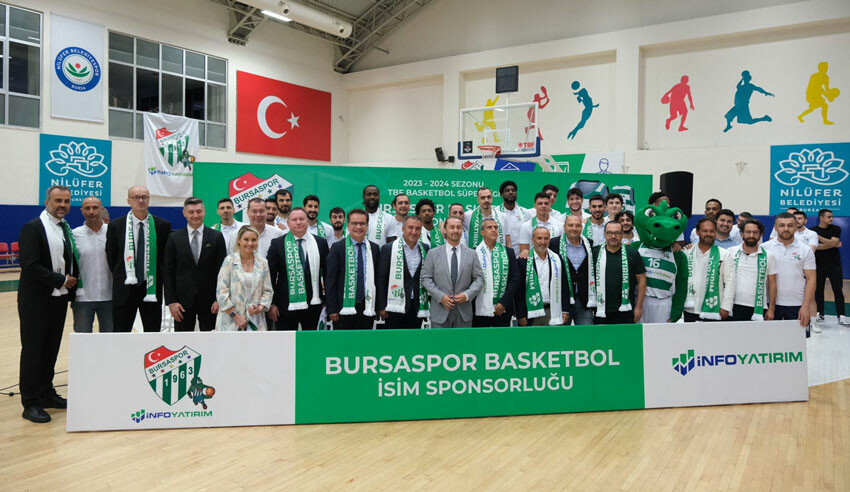 Bursaspor basketbolda Bursaspor İNFO Yatırım adı ve forma sponsorluğuyla mücadele edecek