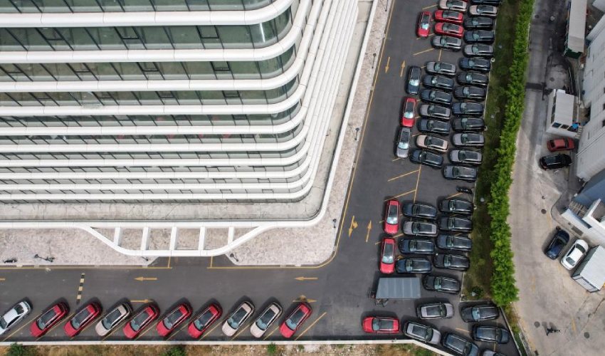 Teslimat noktasına ulaşan Togg'lar yeni sahiplerini bekliyor