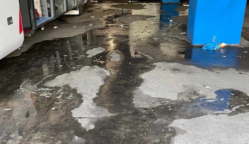 Büyük İstanbul Otogarı'nda ürküten manzara! Demirler çürüdü, sıvalar döküldü...