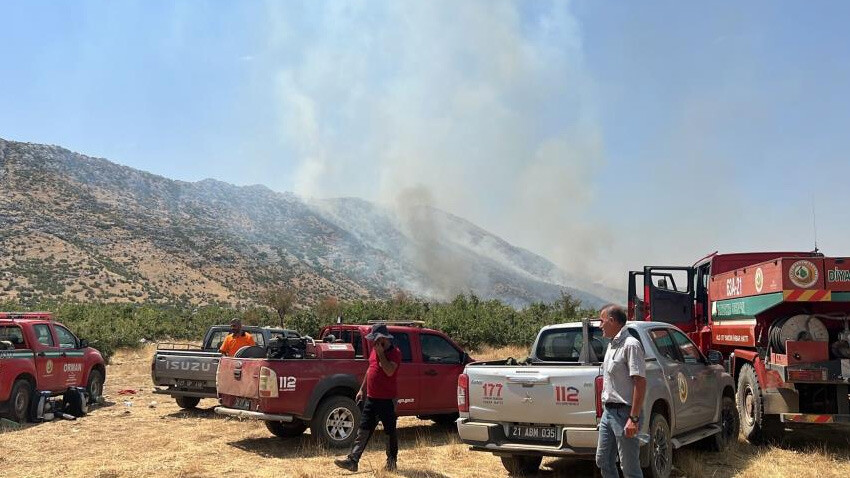Diyarbakır’da korkutan orman yangını: Havadan ve karadan müdahale sürüyor