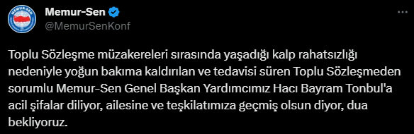 Memur zam pazarlığına yüreği dayanmadı! Memur-Sen'in toplu sözleşmeden sorumlu ismi kalp krizi geçirdi - 2. Resim