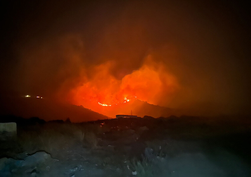 Marmara Adası’ndaki korkutan yangın kontrol altına alındı