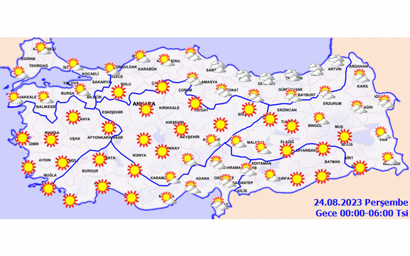 Bugün hava nasıl olacak? Meteoroloji 23 Ağustos hava durumunu paylaştı! Alevlerle boğuşan Çanakkale’ye özel uyarı