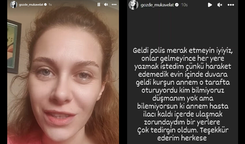 Oyuncu Gözde Mukavelat ölümden döndü! Az kalsın kurşunların hedefi oluyordu