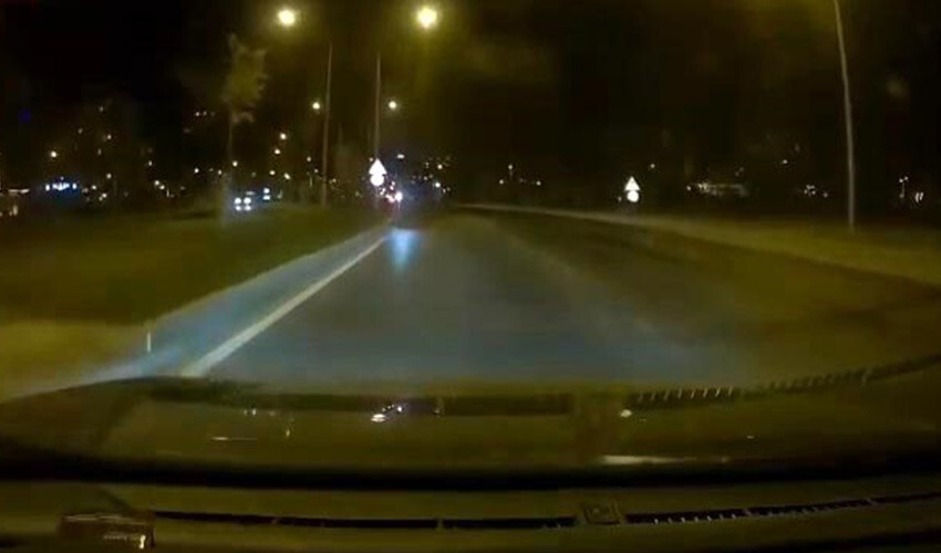 Ters yönden gelen scooter tehlike saçtı!