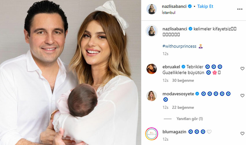 Nazlı ve Hacı Sabancı’dan ilk aile pozu: Kelimeler kifayetsiz Nazlı ve Hacı Sabancı’dan ilk aile pozu: Kelimeler kifayetsiz