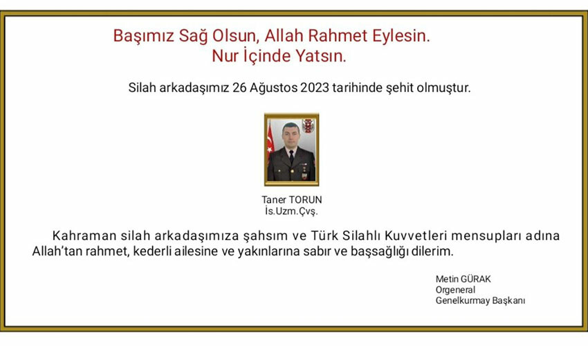 Pençe-Kilit Operasyonu bölgesinden acı haber: Bir asker şehit oldu Pençe-Kilit Operasyonu bölgesinden acı haber: Bir asker şehit oldu