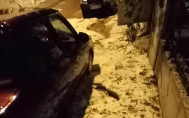 Ağustos ayında dolu şaşkınlığı! Mahalleli neye uğradığını şaşırdı: Hayatımda böyle bir şey görmedim