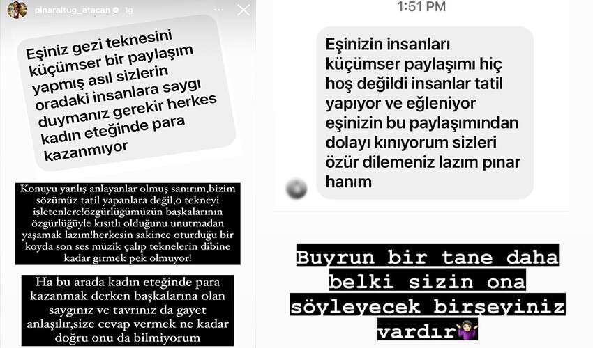 Pınar Altuğ'dan kocasını eleştiren takipçisine tepki: Konuyu yanlış anlayanlar olmuş...