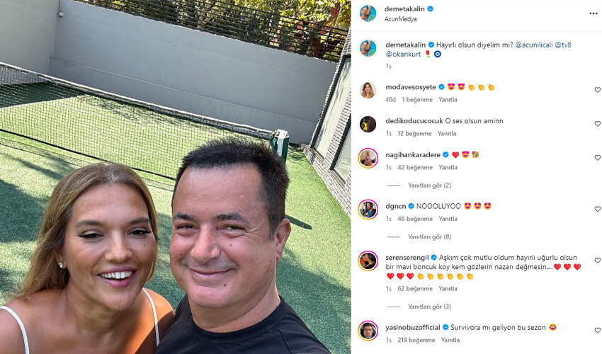 Demet Akalın’dan sürpriz paylaşım! Yeni patronu Acun Ilıcalı mı?