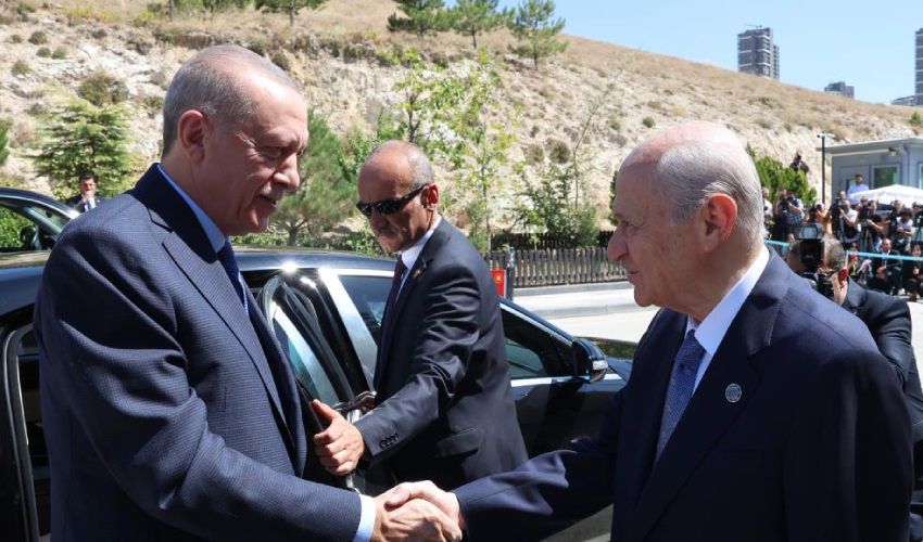 Erdoğan ile Bahçeli bir araya geldi