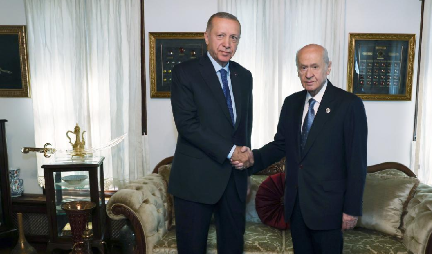 Erdoğan ile Bahçeli bir araya geldi