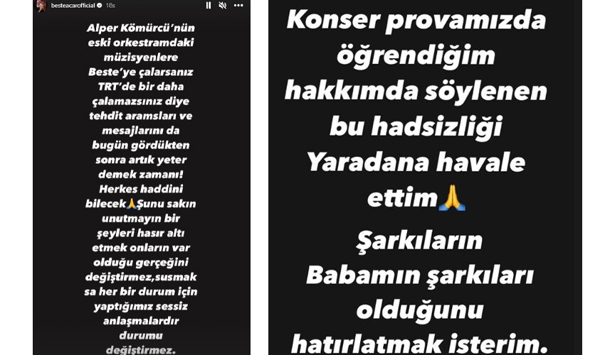 Beste Açar, İpek Açar’ın eşi Alper Kömürcü’yü hedef aldı: Herkes haddini bilecek