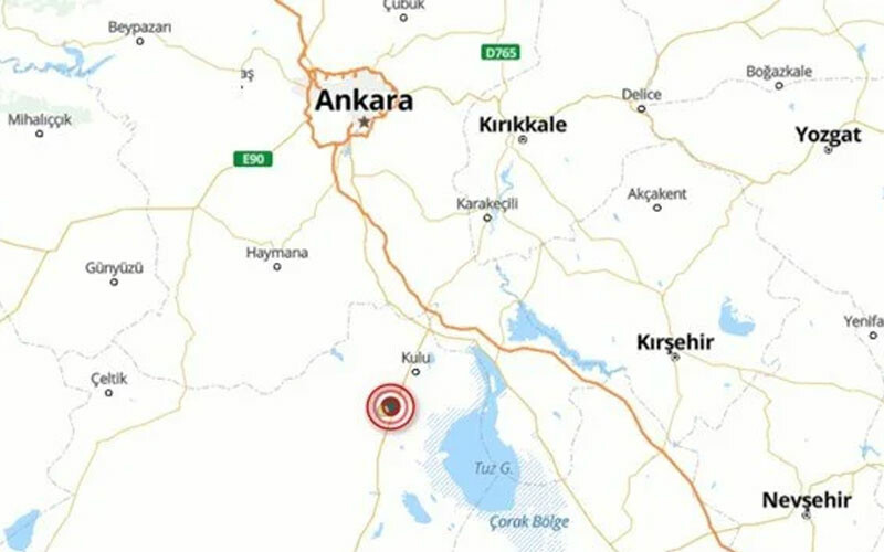 Konya'da sabah vakti 4,8 büyüklüğünde deprem