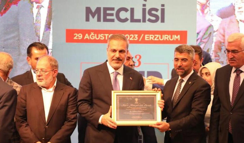 Erzurum'da Bakan Fidan'a 