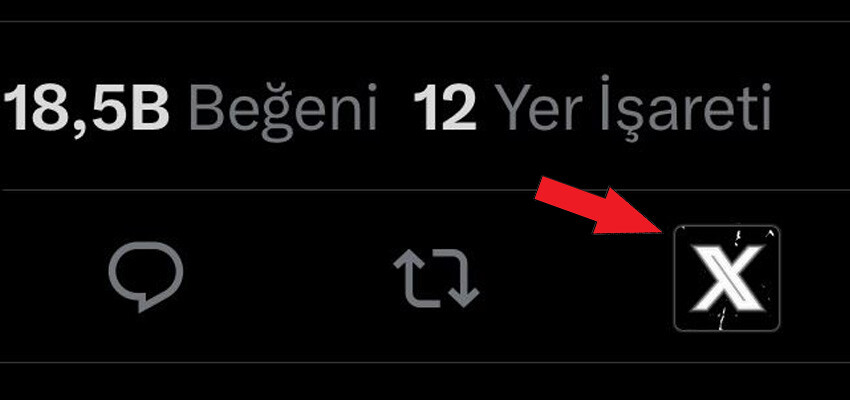 X beğeni ikonu