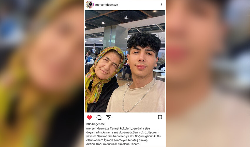 Taha Duymaz'ın annesinden duygulandıran paylaşım: Sana doyamadım