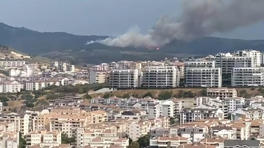 Bursa'da orman yangını: Dumanlar şehrin birçok bölgesinden görüldü Bursa'da orman yangını: Dumanlar şehrin birçok bölgesinden görüldü