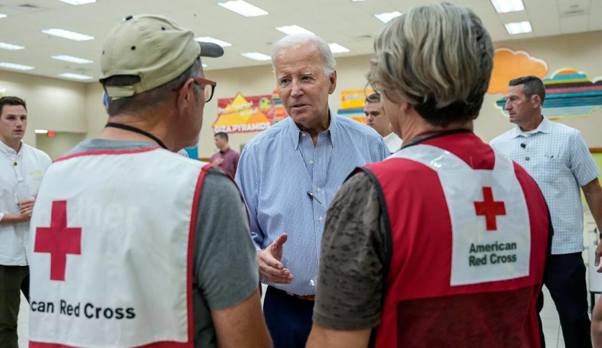 Biden günlerde sonra kasırganın vurduğu Florida&#039;yı ziyaret etti! Bölge valisi başkanla görüşmek istemedi