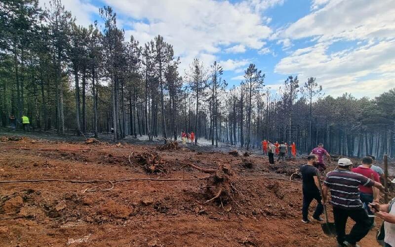 Kütahya’da ormanlık alanda yangın Kütahya’da ormanlık alanda yangın