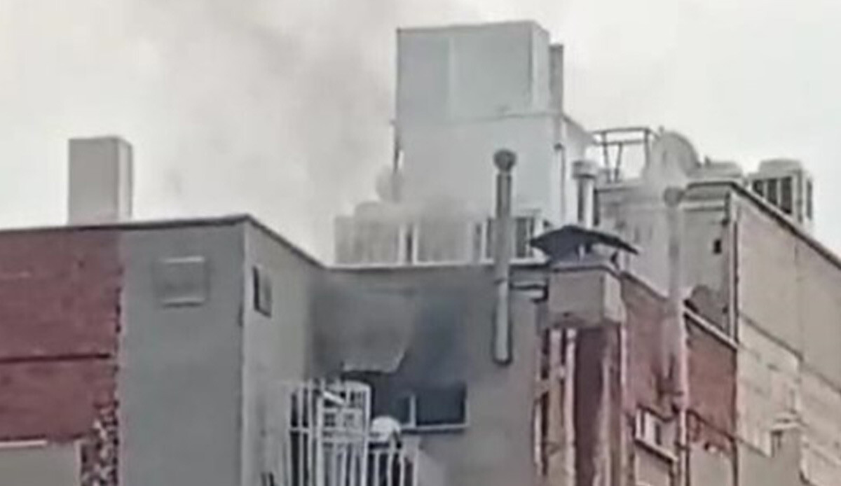 Otelde yangın paniği! Otelde yangın paniği!