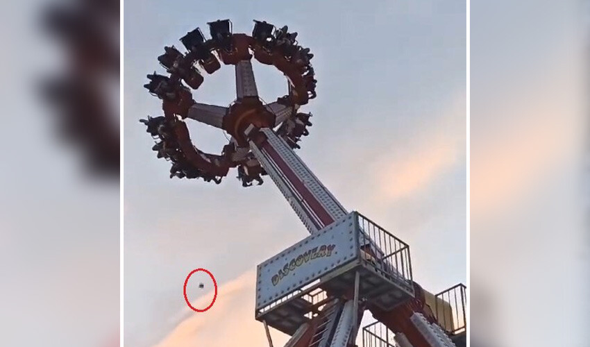 Lunapark'ta korku dolu anlar: Oyuncaktan aşağı düştü