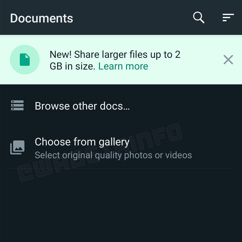 WhatsApp yüksek kalitede fotoğraf video gönderme
