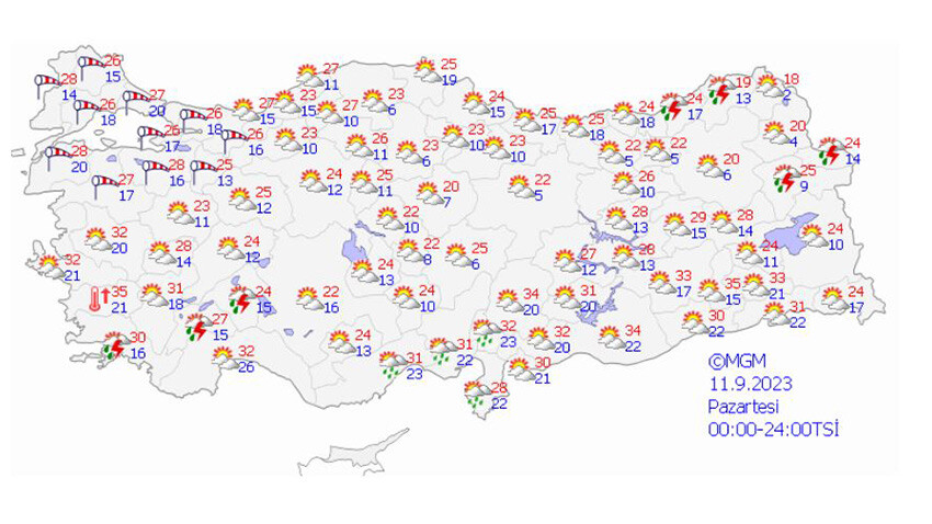 Meteoroloji uyardı: Hava sıcaklıkları 7 derece düşecek