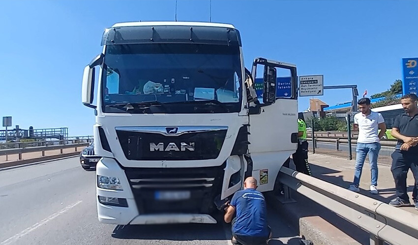 Tır sürücüsü fenalaştı, 25 kilometre yolda ortalığı birbirine kattı